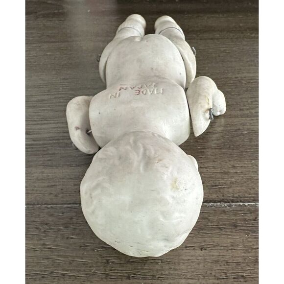 Antique Bisque Porcelain 7" Articulated Arms Legs Doll, RED Feet Made In Japan - Picture 8 of 13